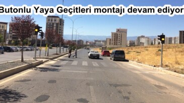 Butonlu Yaya Geçitleri montajı devam ediyor!