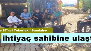 Afşin’de 87’nci Tekerlekli Sandalye ihtiyaç sahibine ulaştı.