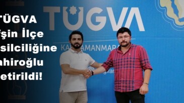 TÜGVA Afşin İlçe Temsilciliğine Tahiroğlu getirildi!