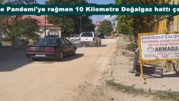 Afşin’de Pandemi’ye rağmen 10 Kilometre Doğalgaz hattı çekildi!