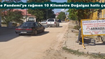 Afşin’de Pandemi’ye rağmen 10 Kilometre Doğalgaz hattı çekildi!