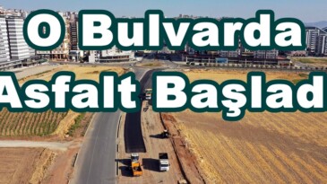 O Bulvarda Asfalt Başladı!