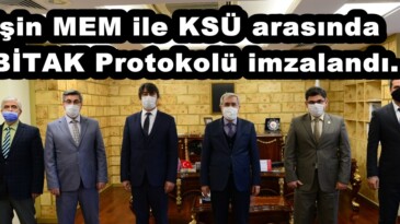 Afşin MEM ile KSÜ arasında TÜBİTAK Protokolü imzalandı.