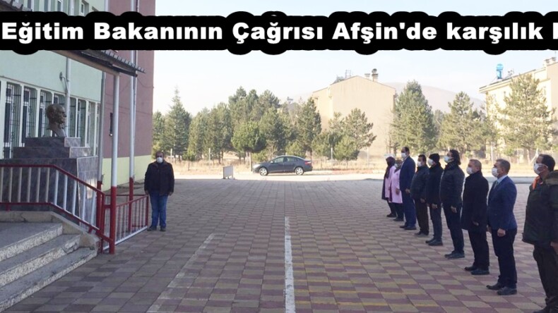 Milli Eğitim Bakanının Çağrısı Afşin’de karşılık buldu!