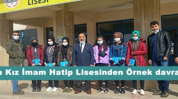 Afşin Kız İmam Hatip Lisesinden Örnek davranış!