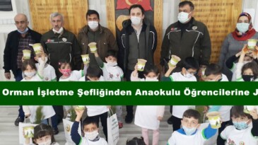 Afşin Orman İşletme Şefliğinden Anaokulu Öğrencilerine Jest!