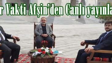 İftar Vakti Afşin’den Canlı yayınlandı.