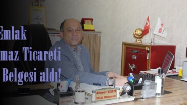 Üçel Emlak Taşınmaz Ticareti Yetki Belgesi aldı!