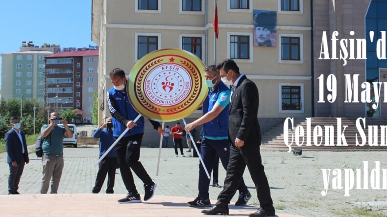 Afşin’de 19 Mayıs Çelenk Sunumu yapıldı!