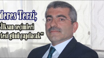 Menderes Terzi; “İlksan seçimleri Cumartesi günü yapılacak”