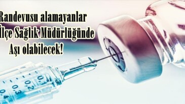 Aşı Randevusu alamayanlar Afşin İlçe Sağlık Müdürlüğünde Aşı olabilecek!