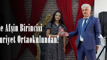 LGS’de Afşin Birincisi Cumhuriyet Ortaokulundan!