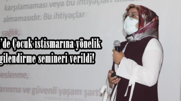 Afşin’de Çocuk istismarına yönelik bilgilendirme semineri verildi!