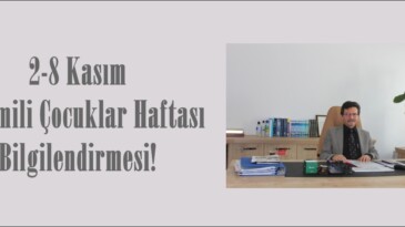 2-8 Kasım Lösemili Çocuklar Haftası Bilgilendirmesi!