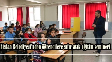 Elbistan Belediyesi’nden öğrencilere sıfır atık eğitim semineri!