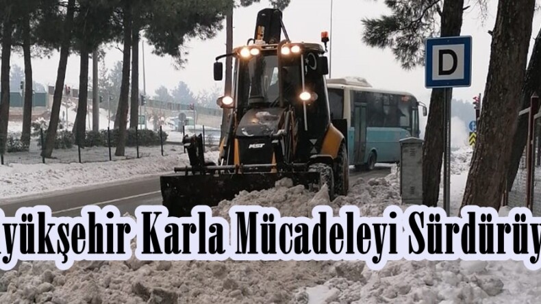 Büyükşehir Karla Mücadeleyi Sürdürüyor