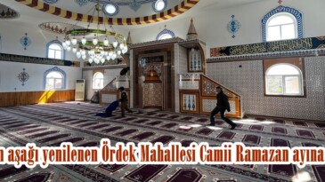 Baştan aşağı yenilenen Ördek Mahallesi Camii Ramazan ayına hazır.