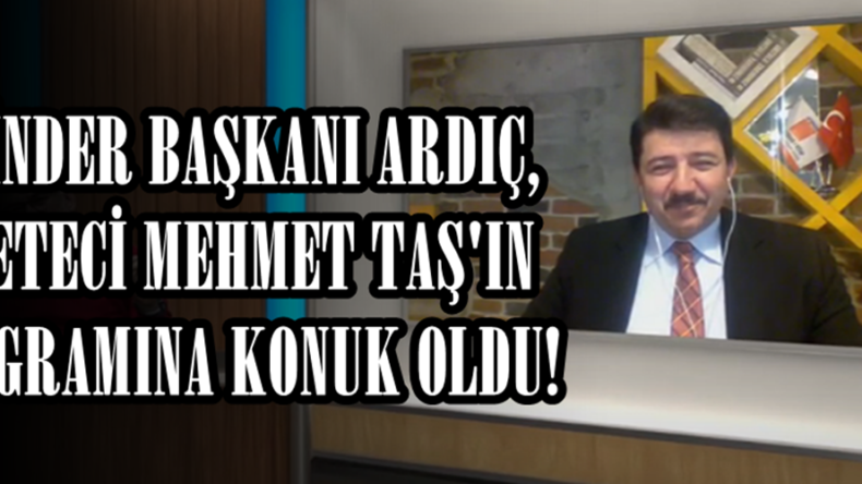 AFŞİNDER Başkanı Ahmet Ardıç, Gazeteci Mehmet Taş’ın sorularını cevaplandırdı.