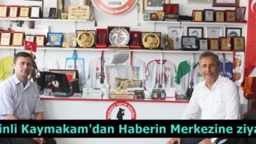 Afşinli Kaymakam’dan Haberin merkezine ziyaret!