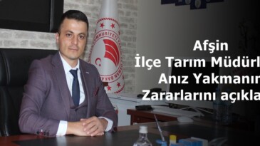 Afşin İlçe Tarım Müdürlüğü Anız Yakmanın Zararlarını açıkladı!