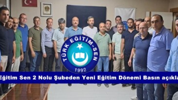 Türk Eğitim Sen 2 Nolu Şubeden Yeni Eğitim Dönemi Basın açıklaması!