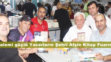 Kalemi güçlü Yazarların Şehri Afşin, Kitap Fuarında.