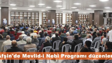 Afşin’de Mevlid-i Nebi Programı düzenlendi.