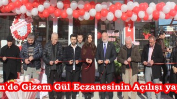 Afşin’de Gizem Gül Eczanesinin Açılışı yapıldı.