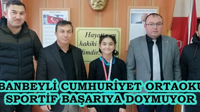 ÇOBANBEYLİ CUMHURİYET ORTAOKULU SPORTİF BAŞARIYA DOYMUYOR.