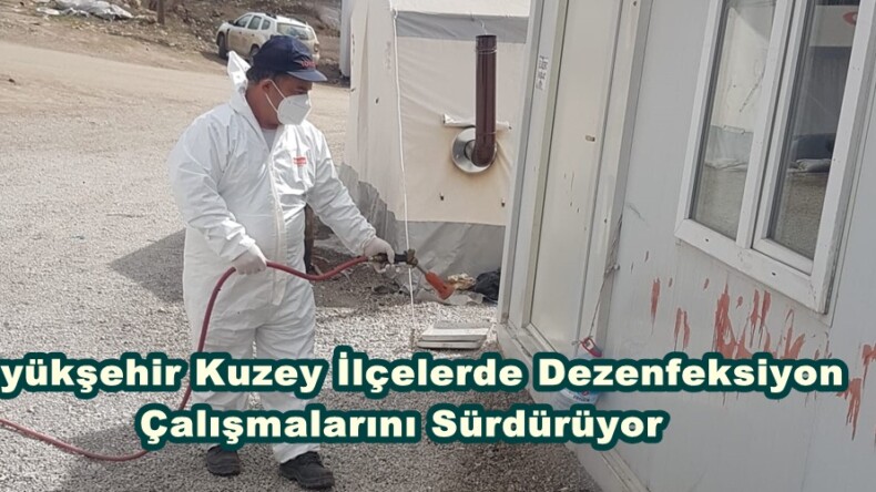 Büyükşehir Kuzey İlçelerde Dezenfeksiyon Çalışmalarını Sürdürüyor.