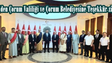 Afşin’den Çorum Valiliği ve Çorum Belediyesine Teşekkür ziyareti.