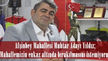 Yıldız; “Mahallemizin enkaz altında bırakılmasını istemiyoruz”