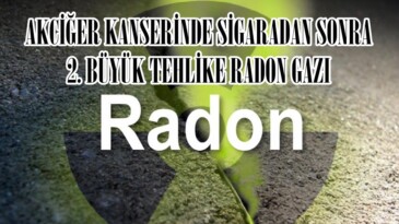 AKCİĞER KANSERİNDE SİGARADAN SONRA 2. BÜYÜK TEHLİKE RADON GAZI.