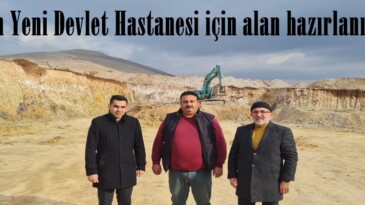 Afşin Yeni Devlet Hastanesi için alan hazırlanıyor.