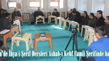 Afşin’de İhya-i Şerif Dersleri Ashab-ı Kehf Camii Şerifinde başladı.