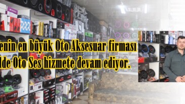 Bölgenin en büyük Oto Aksesuar firması  Cadde Oto Ses hizmete devam ediyor.