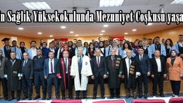 Afşin Sağlık Yüksekokulunda Mezuniyet Coşkusu yaşandı.