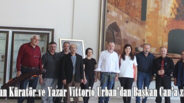 İtalyan Küratör ve Yazar Vittorio Urban’dan Başkan Can’a ziyaret.