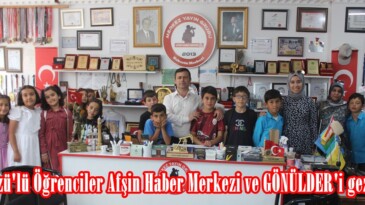 Ekinözü’lü Öğrenciler Afşin Haber Merkezi ve GÖNÜLDER’i gezdiler.