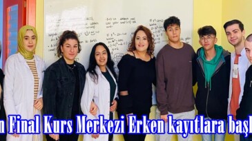 Afşin Final Kurs Merkezi Erken kayıtlara başladı.