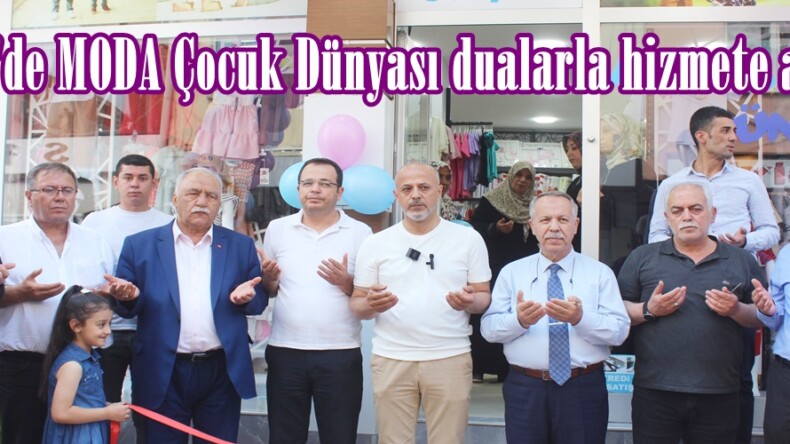 Afşin’de MODA Çocuk Dünyası dualarla hizmete açıldı.