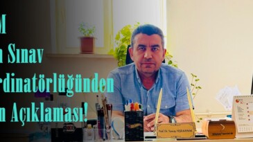ÖSYM Afşin Sınav Koordinatörlüğünden Basın Açıklaması!