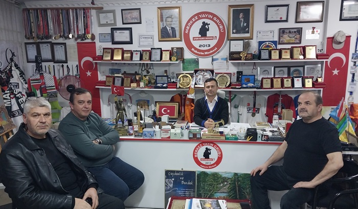 Afşin Doğa Sporları Kulübü Başkanından Haberin Merkezine ziyaret.